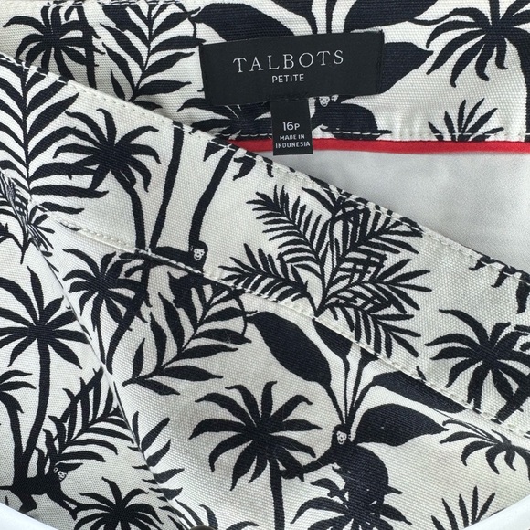 Talbots 16 Petite Cream and Black Pencil Skirt Casual - Picture 5 of 6